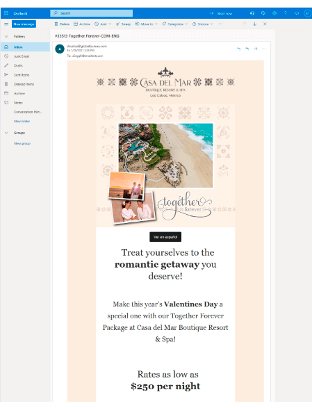 email marketing casa del mar